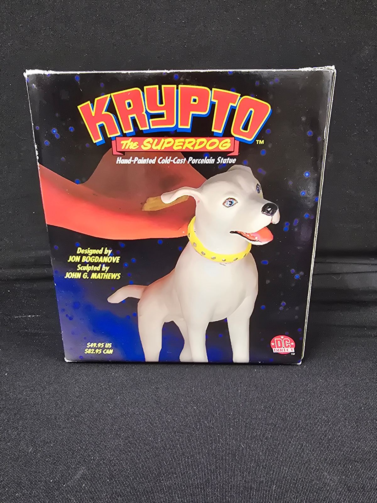 Krypto the Superdog Hand Painted Cold Cast Porcelain Statue