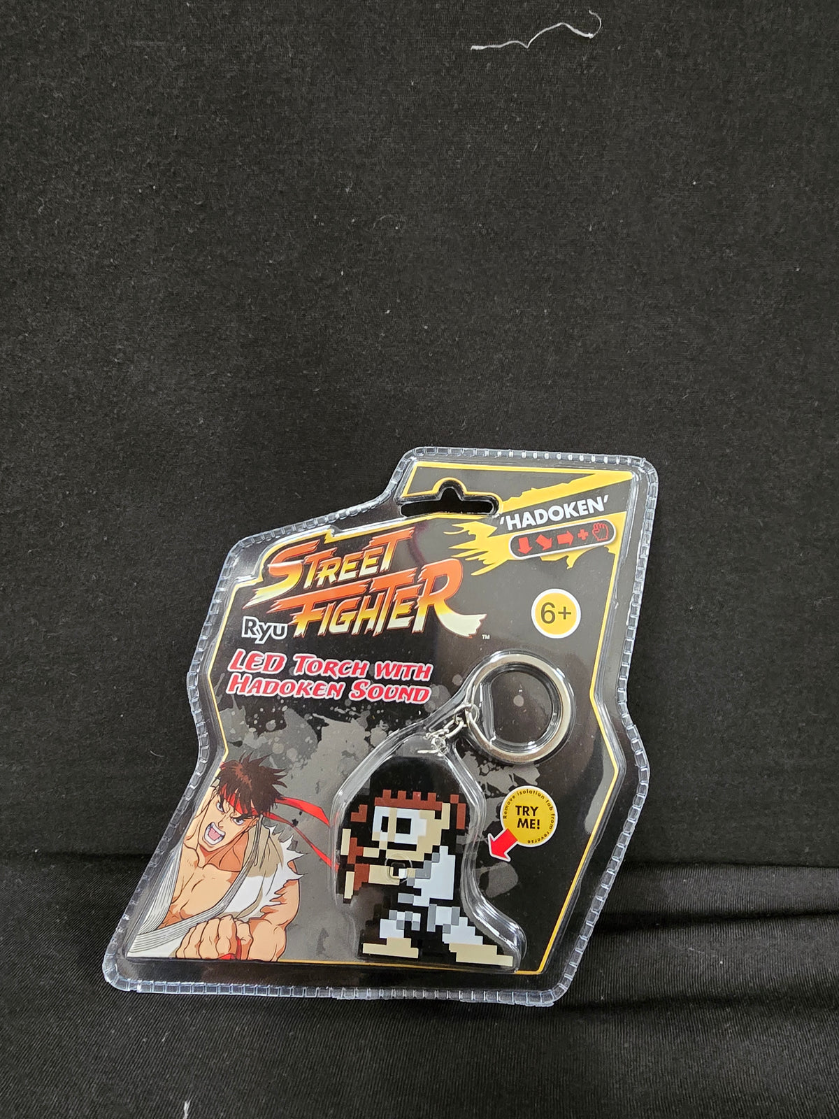 Hadoken Keychain Street Fighter - Ryu (LED Torch w/ Hadoken Sound)