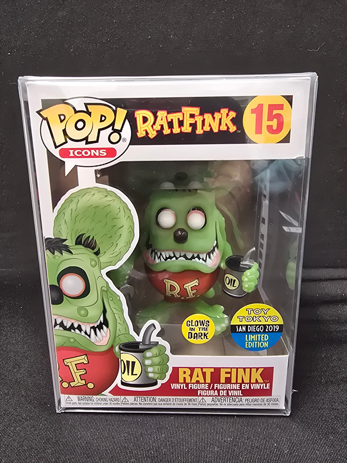 Rat Fink (Glows in the Dark) (Toy Tokyo San Diego 2019 Limited Edition)