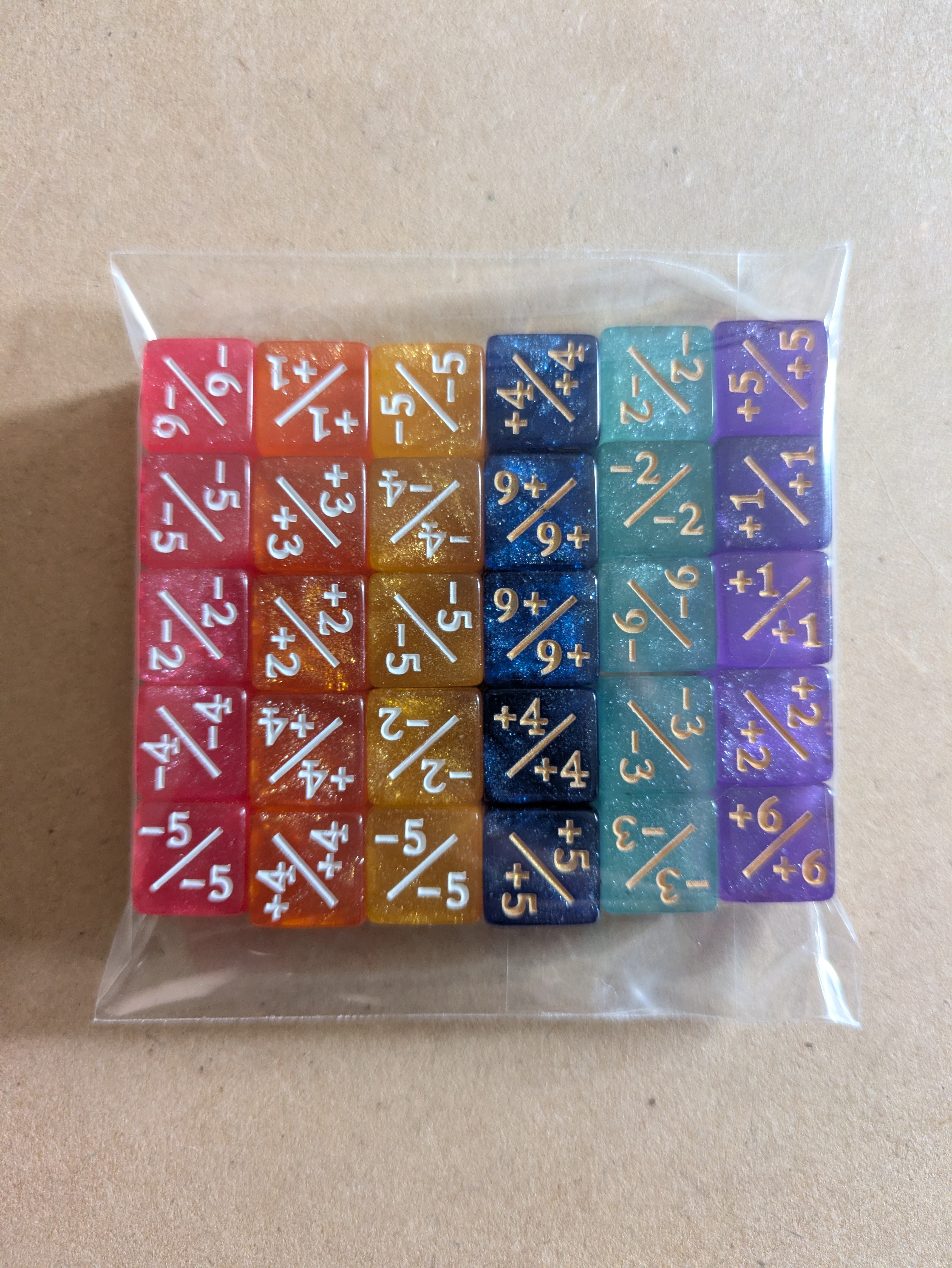 Magic the Gathering: +1/-1 Dice, 12 mm, set of 30