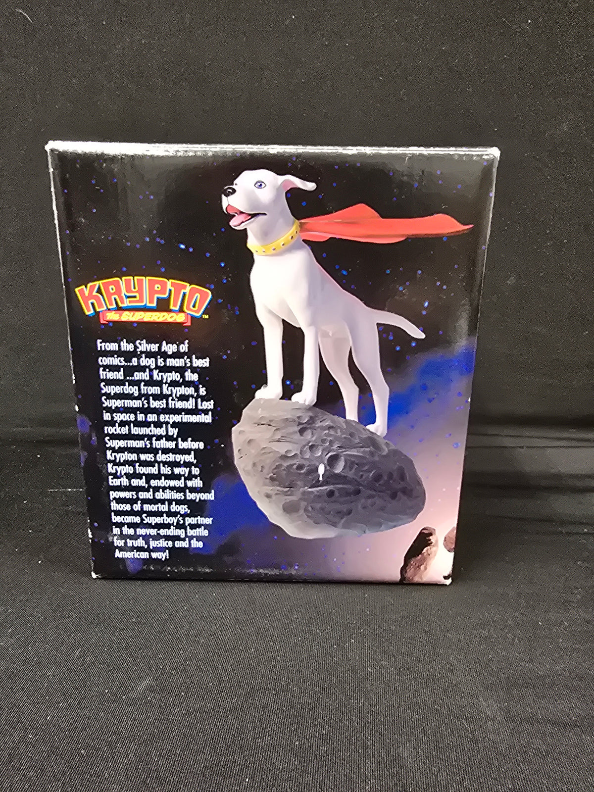 Krypto the Superdog Hand Painted Cold Cast Porcelain Statue