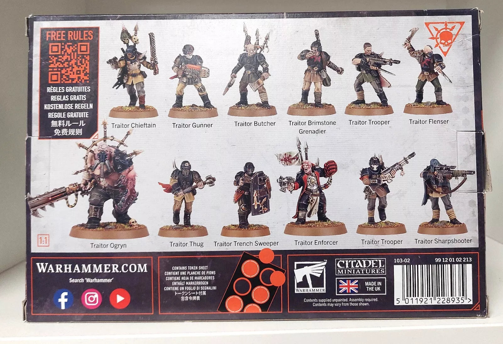 Warhammer 40000 Kill Team: Blooded Chaos Worshipping Renegade Guardsmen