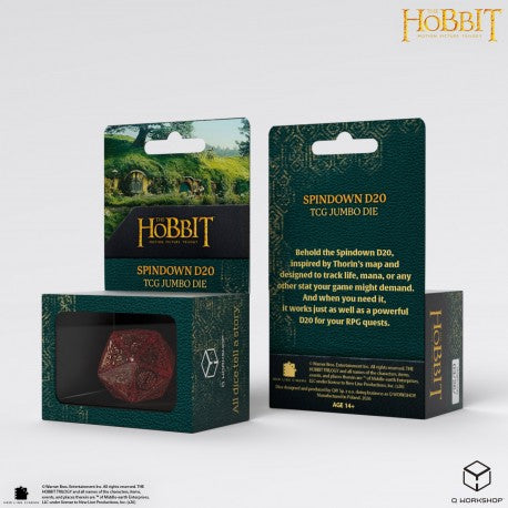 The Hobbit Spindown D20 - Ember TCG Jumbo Die