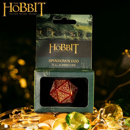 The Hobbit Spindown D20 - Ember TCG Jumbo Die