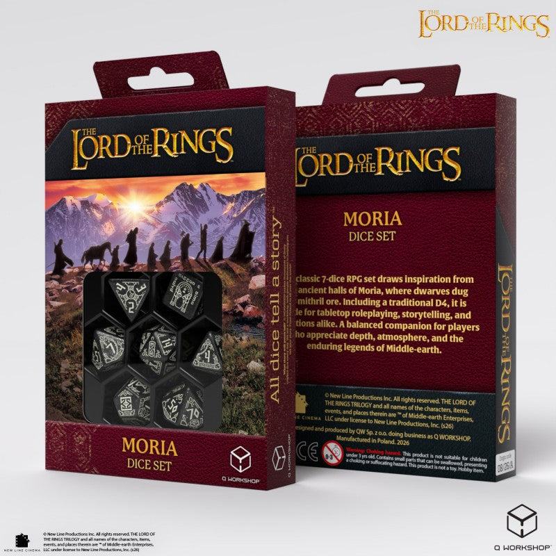 The Lord of the Rings: Moria Glow in the dark Dice Set