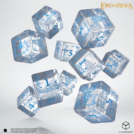 The Lord of the Rings Rivendell 10xD6 Dice Set -  Water