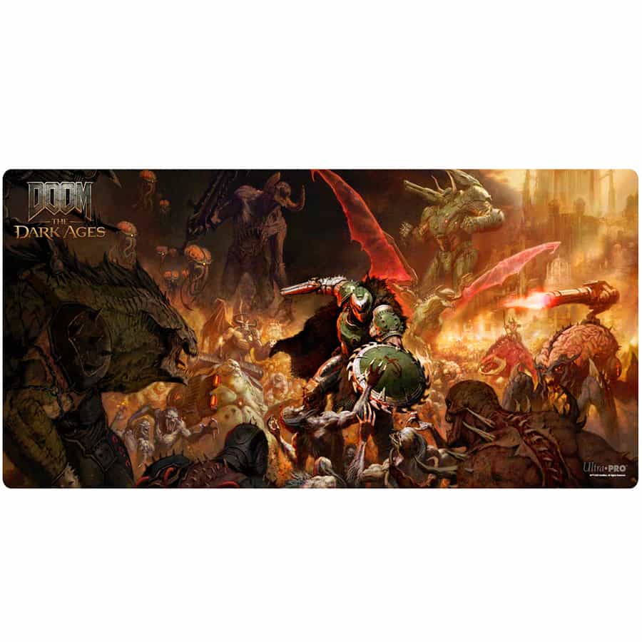 ULTRA PRO: DOOM: THE DARK AGE (BETHESDA): DOOM ONSLAUGHT EXTENDED PLAYMAT 1