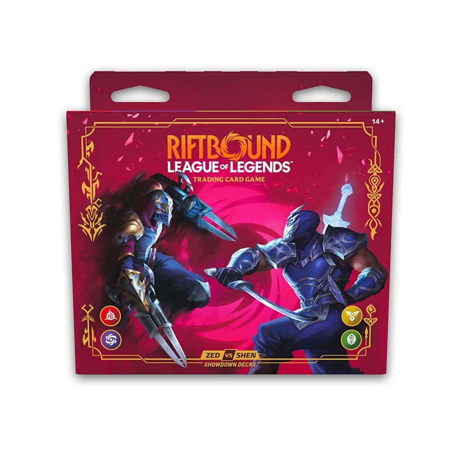 Riftbound TCG: League Of Legends: Set 4 Vendetta Showdown Decks: Zed Versus Shen (4CT Display)