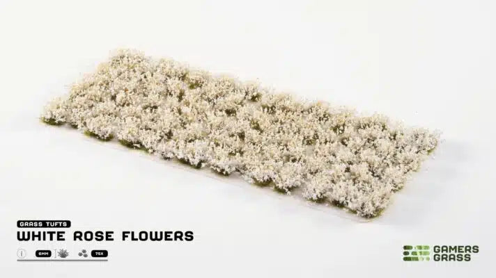 Gamers Grass: White Rose Flowers
